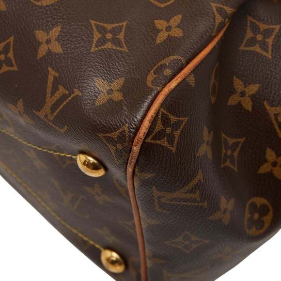 LOUIS VUITTON Authentic Brown Monogram Leather Bag - Picture 4 of 13